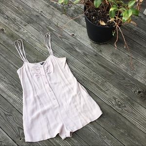 Urban outfitters sparkle & fade beige crepe romper